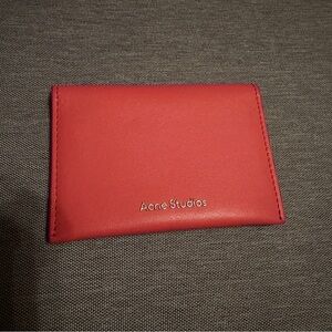Acne Studios Leather Pink Card Holder